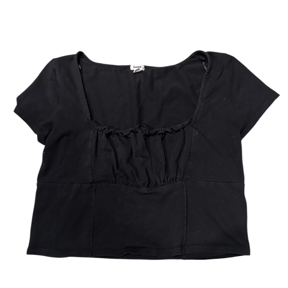 Garage ruffle cropped going out top - Size Large